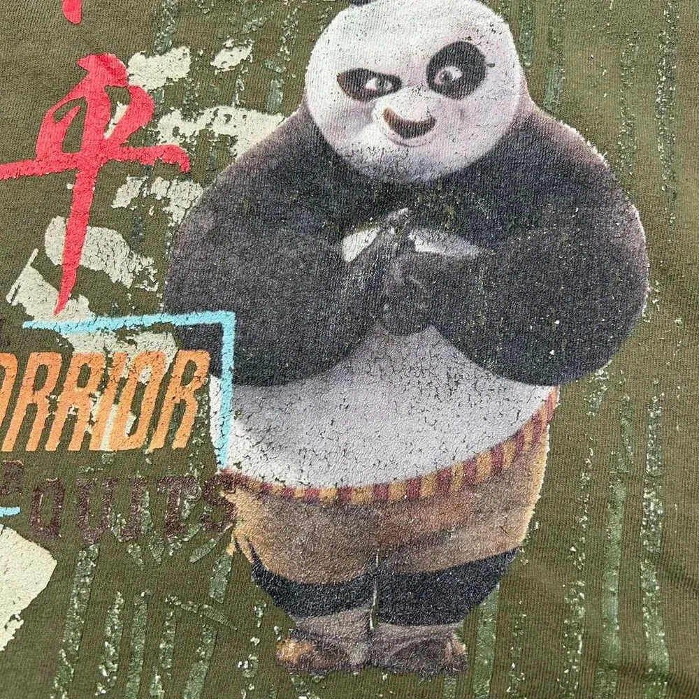 vintage Y2K 2000s retro Kung Fu Panda 2008 long sleeve shirt 4t